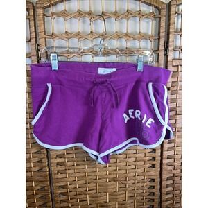 Vintage Aerie Juniors Size Lg Sweat Athletic Shortie Purple Shorts